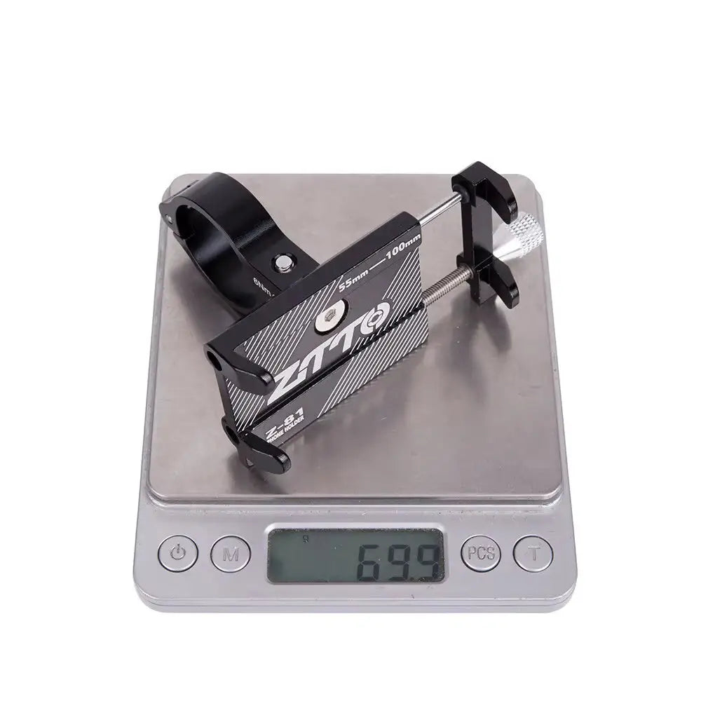 ZTTO Universal Bicycle Phone Holder - Durable Metal Mount for MTB Road Bike and Motorcycle Compatible with Mobile