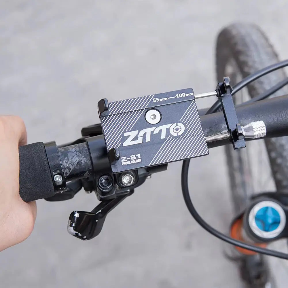 ZTTO Universal Bicycle Phone Holder - Durable Metal Mount for MTB Road Bike and Motorcycle Compatible with Mobile